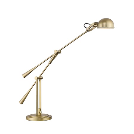 Z-Lite Grammercy Park Table Lamp, 1-Light, 10in W x 37.75In.L x 51.75In.H, Heritage Brass/Heritage Brass 741TL-HBR